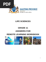 Gr.11 Life Sciences Answers For Remote Learning Booklet Term 4