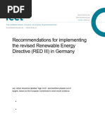 Recommendations For Implementing The Revised Renewable Energy Directive (RED III) in Germany