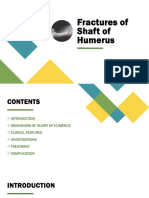 Fractures of Shaft of Humerus