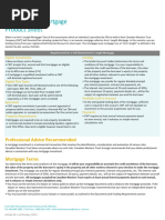 Arms Length Mortgage Info Sheet