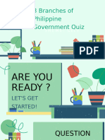 3 Branches of The Government Quiz