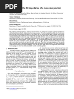 Roi Baer Et Al - Ab-Initio Study of The AC Impedance of A Molecular Junction
