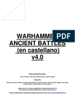 Warhammer Ancient Battles - Reglas Español