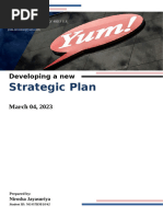 Developing A New Strategic Plan To Yum Brands