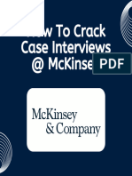 How To Crack Case Interviews at Mckinsey