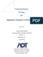 Regression Analysis in Machine Learning