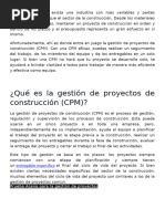 Constrution Project Manager