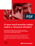 Tesouro Direto e Book Santander Corretora 13 03 2023