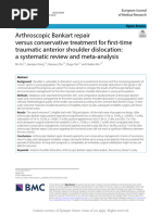 Arthroscopic Bankart Repair Versus Conservative TR