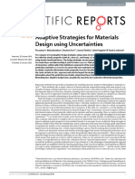 Adaptive Strategies For Materials Design Using Uncertainties