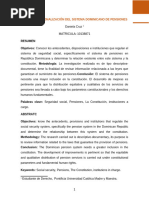 La Constitucionalización Del Sistema Del Sistema Dominicano de Pensiones - Paper