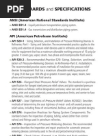 Standards and Specifications: ANSI (American National Standards Institute)