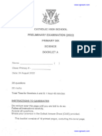 2022 P6 Science Prelim Catholic High