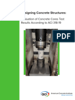 ACI E702.8-22 Designing Concrete Structures Evaluation of Concrete Cores Test Results According To ACI 318-19