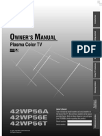 Plasma 42wp56a User Manual