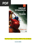 Group Dynamics For Teams 5th Edition Textbook