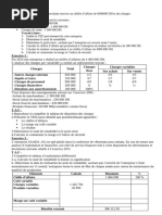 Exercice 3 Seuil de Rentabilite