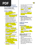 Foundation of Social Science (LEC1)