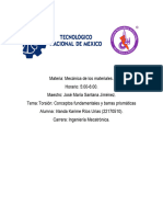 Torsión, Conceptos Fundamentales y Barras Prismáticas