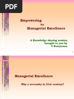 Empowering Managerial Excellence: A Knowledge Sharing Session Brought To You by V Narayanan