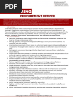 Advert - Procurement Officer