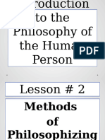 Lesson 2 Methods of Philosophizing