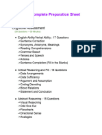 Accenture Complete Preparation Sheet