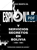 Espionaje y Servicios Secretos en Bolivia 1930 - 1980 - Gerardo Irusta Medrano - 1995 - Anna's Archive