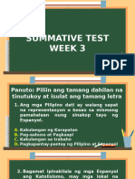 Summative Test Week 3