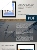 Clasificación de Los Sistemas de Producción