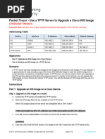 10.7.6 Packet Tracer - Use A TFTP Server To Upgrade A Cisco IOS Image - ILM