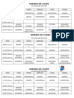 Horario de Clases