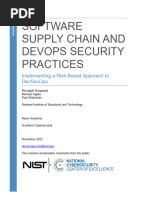 NIST Software Supply Chain and DevOps Security Practices