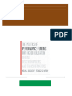 The Politics of Performance Funding For Higher Education Origins Discontinuations and Transformations 1st Edition Kevin J Dougherty Rebecca S Natow