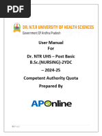 USER MANUAL-BSc NURSING 2yrs