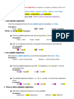 Lesson Comparative Adjectives