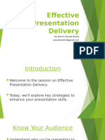 Effective Presentation Delivery