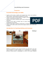 NOTE Unit 14 Teaching Writing and Grammar