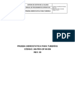 MK-CC-M-007 Prueba Hidrostatica para Tuberias