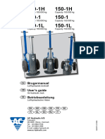 100-1H 100-1 100-1L 150-1H 150-1 150-1L: Brugermanual User's Guide Betriebsanleitung