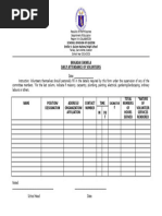 Be Form 4 Daily Attendance of Volunteers