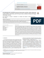 Investigating The Correlation Between Deactivation and Carbon Deposited On The Surface of Ni - Al2O3 - Catalysts During The Biogas Reforming Reaction