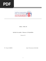 CH 1 Mesures Et Probabilités SMA S5