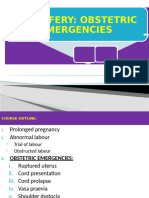 Obstetric Emergencies