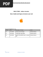 Invoice User Exit V3