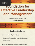 Foundation For Effective Leadership and Management