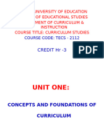 Curriculum Studies