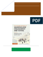 The Cambridge Handbook of Shareholder Engagement and Voting 1st Edition Harpreet Kaur 2024 Scribd Download