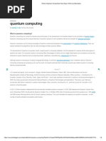 What Is Quantum Computing - How Does It Work and Examples