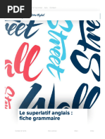 Superlatif Anglais, Fiche de Grammaire - Wall Street English